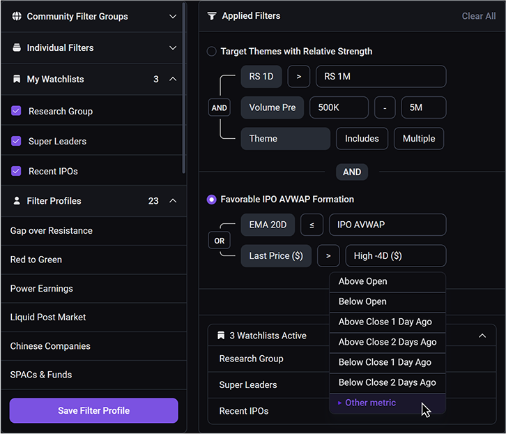 Filters & Presets